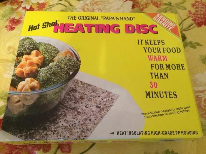 heating disc to keep your food hot