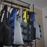 Multiple sized life jackets