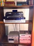 audio components, turntable ,receiver , amplifiers and loudspeaker