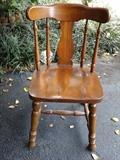 Solid wood side chair
