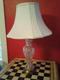 Lamp with crystal base