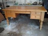 Pine desk - has a matching bookcase