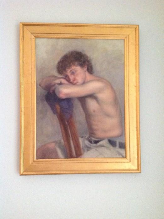 Oil on Canvas in FRame - 29.5" t x 24" w.  Irving Gumb - Artist (late 20th century) - appraised $ 275.00