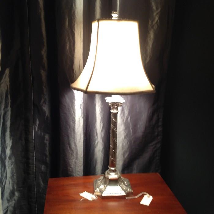 Metal Table Lamp $ 50.00