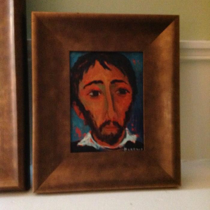Oil on Board in Frame - 12" t x 10" w - Signed "Barroco" - Appraised Value $ 40.00
