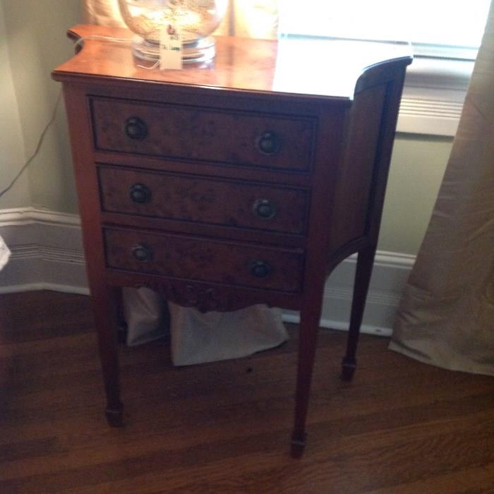 Antique 3 Drawer Bedside Table $ 120.00