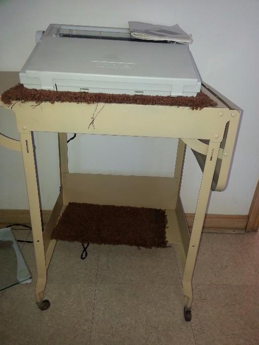 Available for Pre-sale industrial typewriter table $25