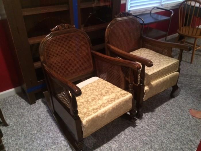 Antique Spanish Wicker (circa 1920s) Chairs