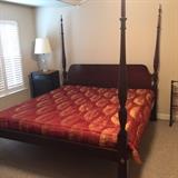 Second king size poster bed. 