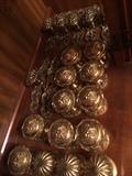 Heavy solid brass Italian architectural door knobs 