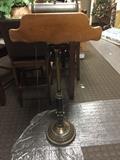 Vintage lectern with light