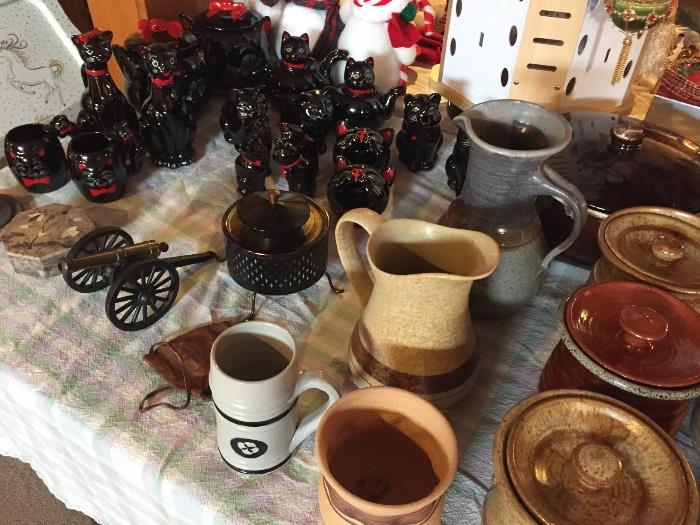 Vintage Shafford Ceramic Cats/Pottery