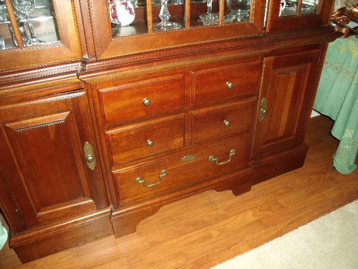 Lower portion of china cabinet