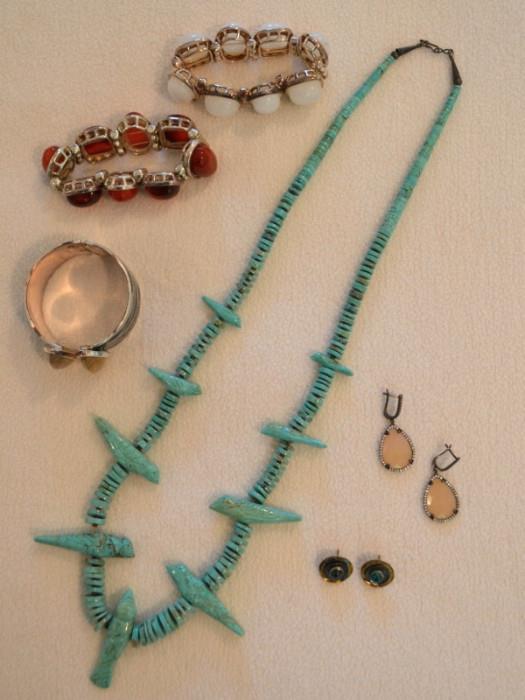 Stone and costume jewelry