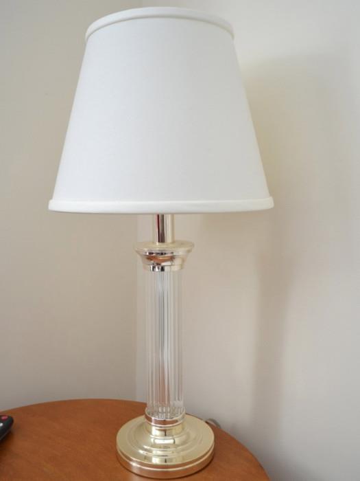 Metal and acrylic table lamp