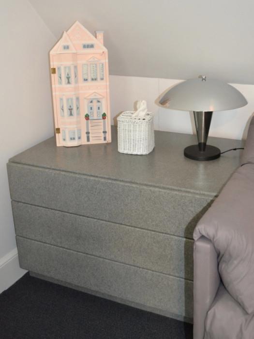 Gray contemporary chest of drawers