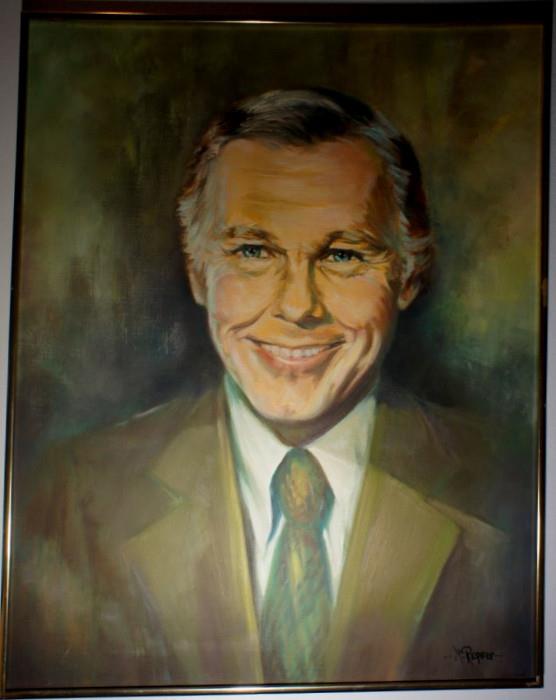 Johnny Carson Oil Painting