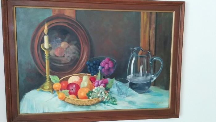 Original oil painting, on canvas, artist signed.