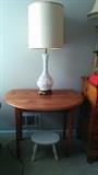 Nice old heart pine drop-leaf side table