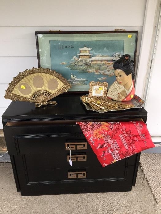 Many Asian pieces
