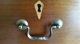Inlay escutcheons and pewter pulls