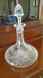 Ships decanter- lead crystal