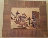 Inlay Wood plaque of German Village