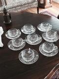 French Crystal cup and saucer set