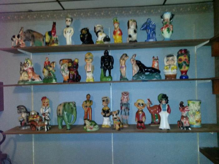 37 Pieces of Carnival Chalkware Stunning!