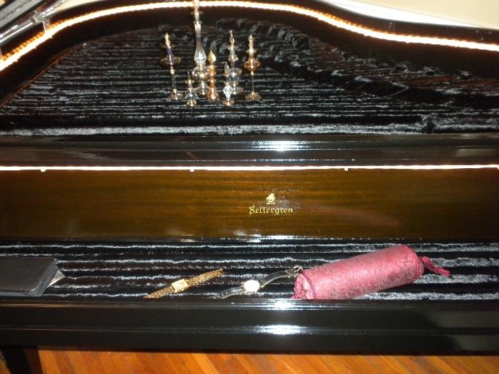 Settergren Converted Curio Baby Grand (Rope Lit and Fur Lined)
