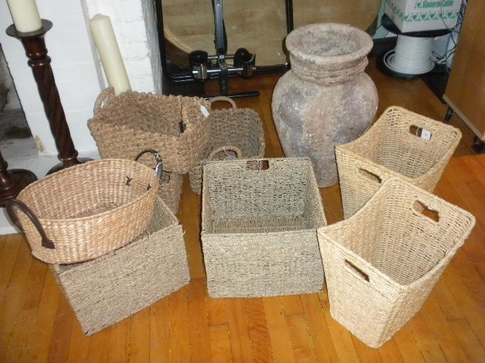 Assortment of Baskets and Pots