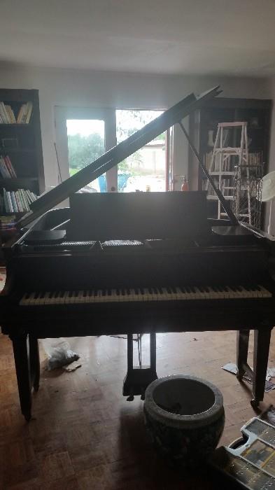 1920's Chickering Baby Grand Piano signed by
Maurice Dumesnil