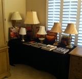 SOME of the lamps and some of the oversized books