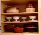 Pfaltzgraff on the top shelf