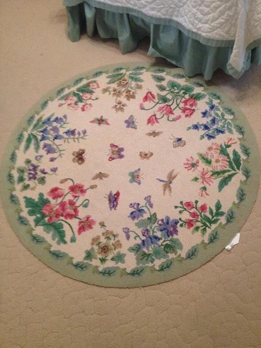 Butterfly rug, large round