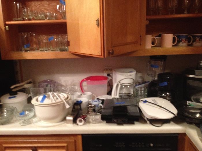 Kitchenware galore, Oster Blender, Oster Microwave, Foreman grill, Waffle Iron, Mixer, so much more useful cookware