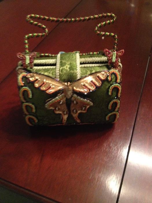 Mary Frances purse with butterflies