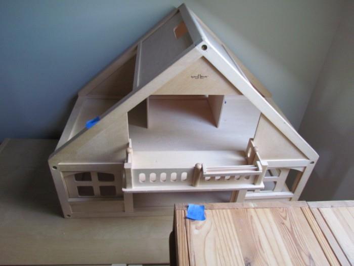 solid wood doll house