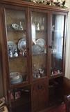 China cabinet 43.5 x 12 x 6'