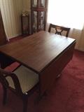 Duncan Phyfe table with sides dropped