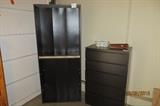 Black Shelving Unit & Chest