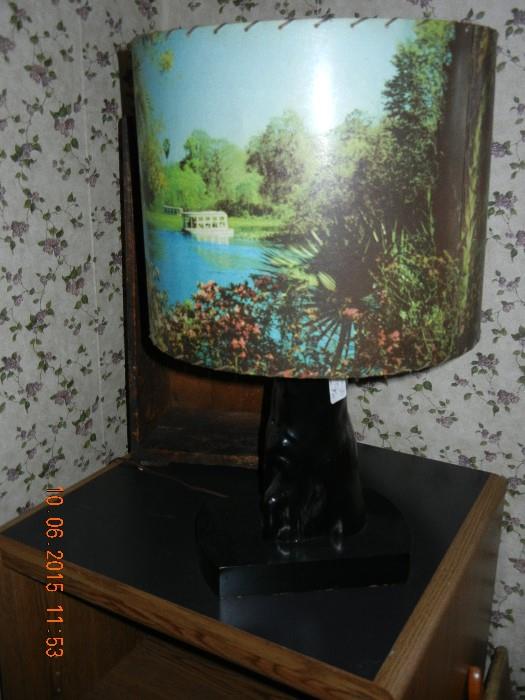 Cypress Tree Lamp Antique