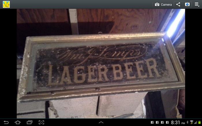 Antique Lager Sign