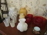 Coin Spot Satin Glass Much more in antique glass/all exquisite