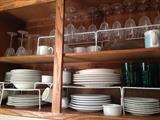 Kitchen goods, china, stemware