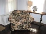 Club Chair Upholstered in Vera Black Linen