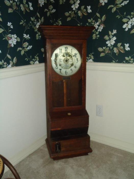 International Time Recording Co. oak time clock