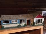 Old tin doll house