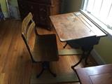 Vintage school desk