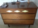 Bassett diamond pattern dresser. 30" high, 36" wide, 18" deep